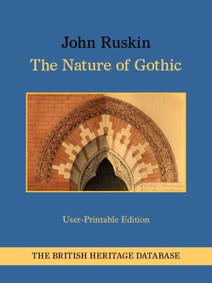 cover image of The Nature of Gothic - British Heritage Database Reader-Printable Edition